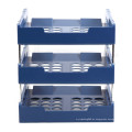 Hochwertiges Büro PS Plastic Desk Organizer 3 -Tier -Dokumentschale